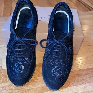 Ann Fontaine leather sneakers